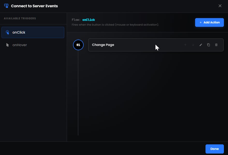 Events Actions System