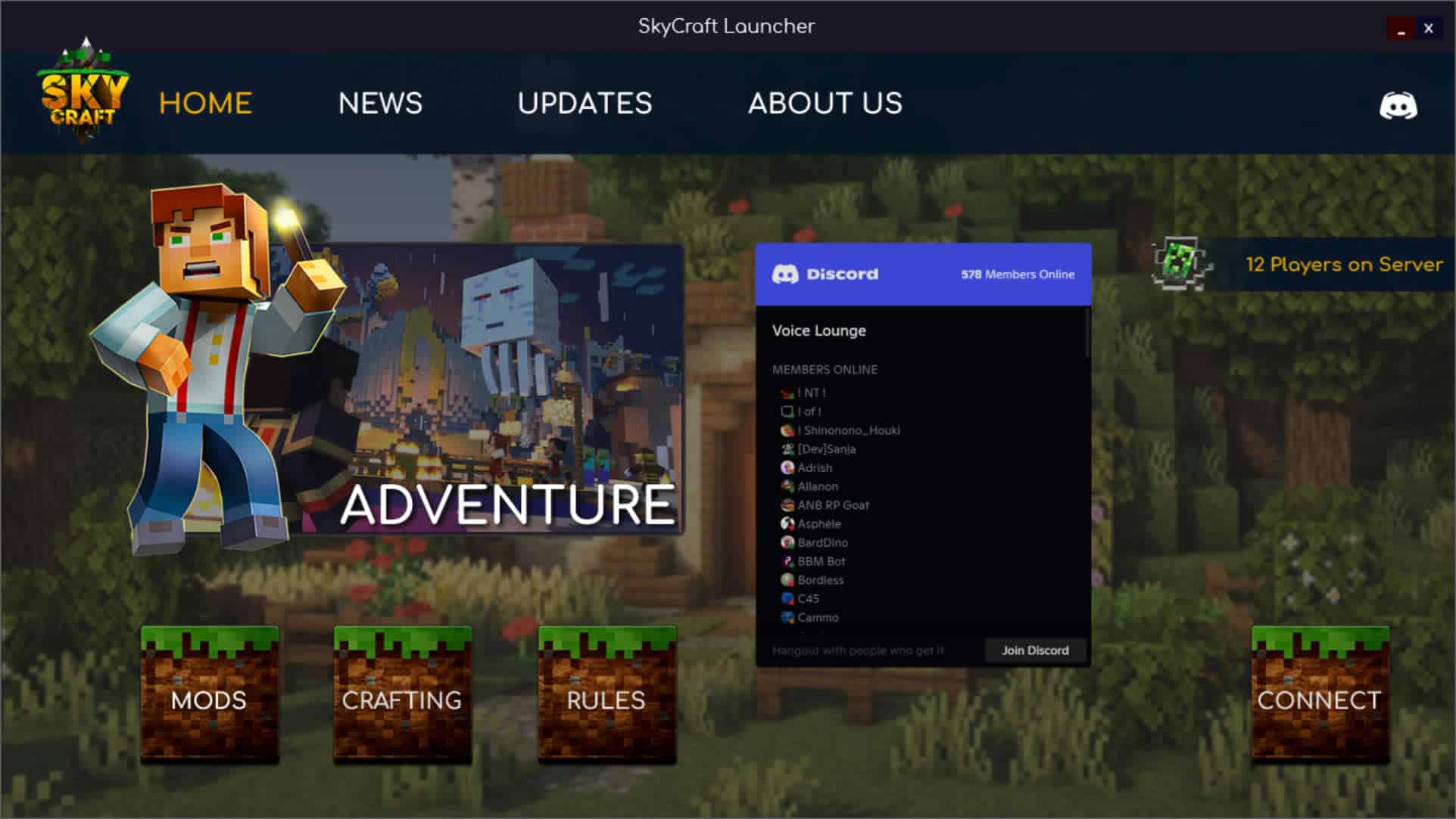 SkyCraft Minecraft Launcher