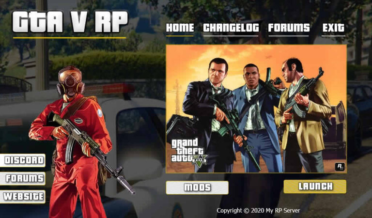 GTA V FiveM Custom Launcher